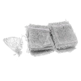 Maxbell Organza Candy Gift Bag Jewelry Drawstring Pouch Wedding Favors Silver