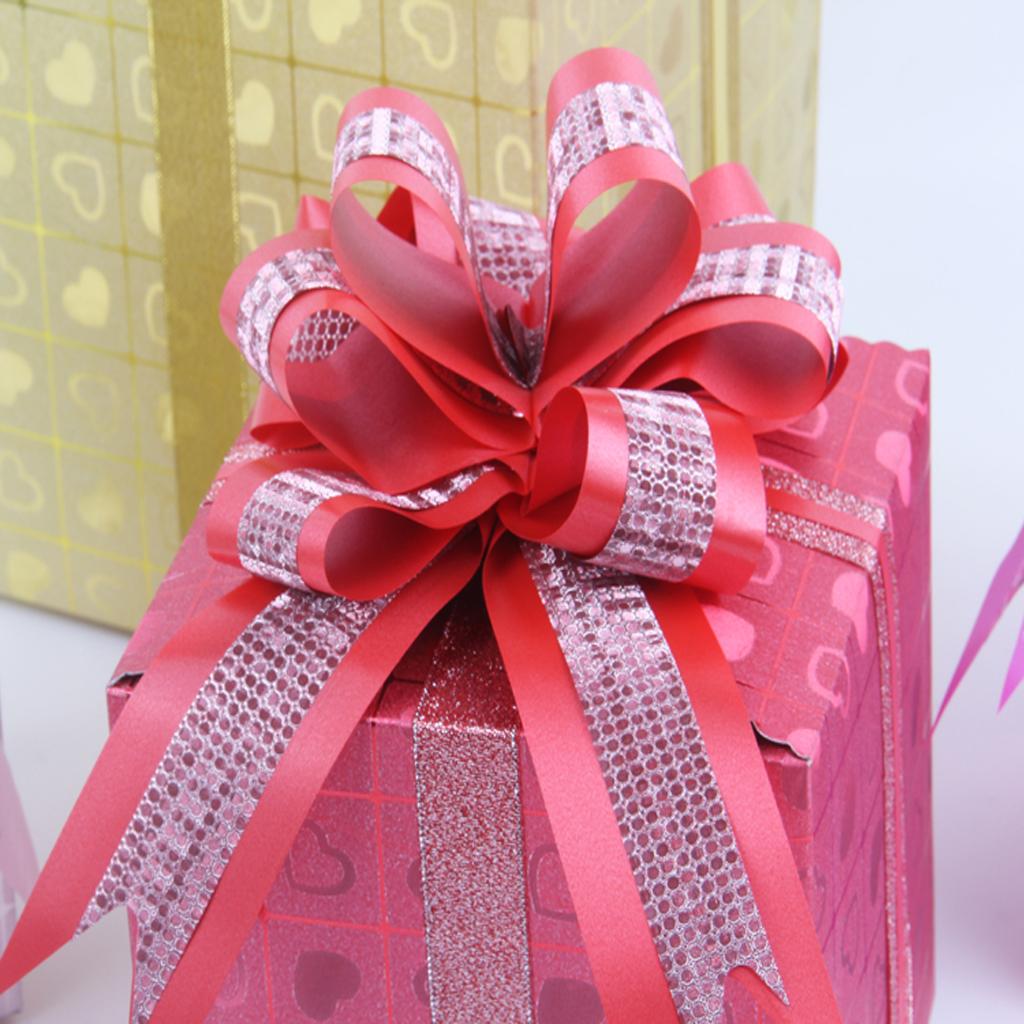 Maxbell Christmas Paper Gift Box Ornament Xmas Tree Hanging Decoration Red 22cm