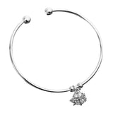 Maxbell Generous Crystal Pendant Bracelet Woman Lady Wristband Cuff Bangle Jewelry