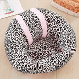 Maxbell Kids Baby Support Seat Sit Up Soft Chair Cushion Sofa Plush Pillow Toy Leopard