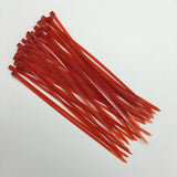 Maxbell 100pcs Self-locking Nylon Cable Tie Plastic Cord Zip Wire Kit 4x150mm Red