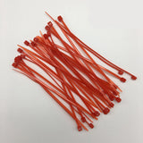 Maxbell 100pcs Self-locking Nylon Cable Tie Plastic Cord Zip Wire Kit 4x150mm Red