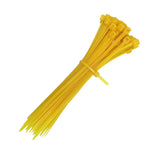 Maxbell 100pcs Self-locking Nylon Cable Tie Plastic Cord Zip Wire Kit 3x150mm Yellow