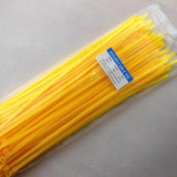 Maxbell 100pcs Self-locking Nylon Cable Tie Plastic Cord Zip Wire Kit 3x150mm Yellow