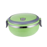 Maxbell 1 Layer Stainless Steel Thermal Insulated Lunch Box Food Container Green