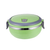 Maxbell 1 Layer Stainless Steel Thermal Insulated Lunch Box Food Container Green