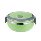 Maxbell 1 Layer Stainless Steel Thermal Insulated Lunch Box Food Container Green