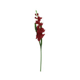 Maxbell 1pcs Artificial Simulation Gladiolus Flower Stem Wedding Home Decor Red