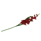 Maxbell 1pcs Artificial Simulation Gladiolus Flower Stem Wedding Home Decor Red