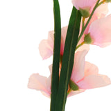 Maxbell 1x Artificial Simulation Gladiolus Flower Stem Wedding Home Decor Light Pink