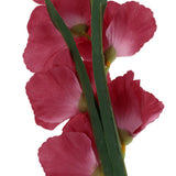 Maxbell 1x Artificial Simulation Gladiolus Flower Stem Wedding Home Decor Rose Red