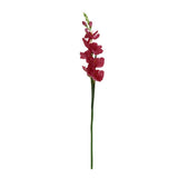 Maxbell 1x Artificial Simulation Gladiolus Flower Stem Wedding Home Decor Rose Red