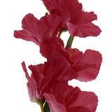 Maxbell 1x Artificial Simulation Gladiolus Flower Stem Wedding Home Decor Rose Red