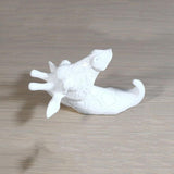 Maxbell Decorative Giraffe Head Wall Mount Hanger Resin Coat Hat Hook Rustic White