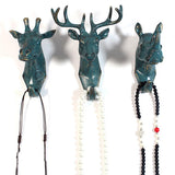 Maxbell Decorative Giraffe Head Wall Mount Hanger Resin Coat Hat Hook Rustic Bronze