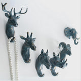 Maxbell Decorative Giraffe Head Wall Mount Hanger Resin Coat Hat Hook Rustic Bronze