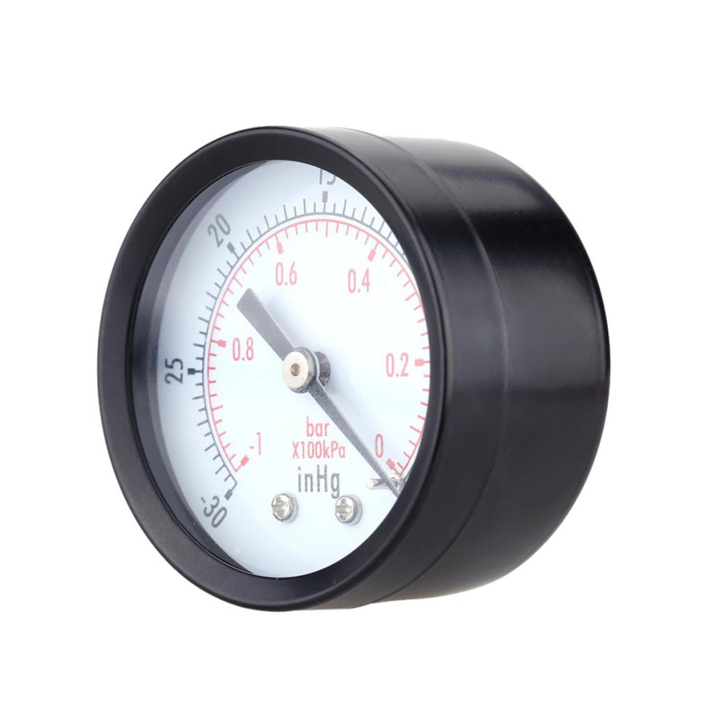 Maxbell -30inHg/ -1bar Mini Dial Air Vacuum Pressure Gauge Manometer