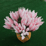 Maxbell 100Pcs Mini Artificial Lavender Wedding Flowers Bouquet Decor Light Pink