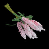 Maxbell 100Pcs Mini Artificial Lavender Wedding Flowers Bouquet Decor Light Pink