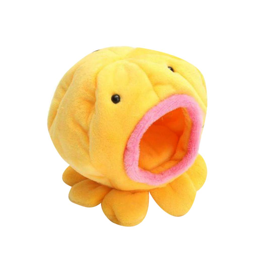 Maxbell Octopus Shape Rat Hamster Bird Squirrel Warm Soft Bed Pet Toy House Yellow
