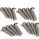 Maxbell 100Pcs Stainless Steel Screws Button Head Socket Allen Cap Bolts M5*20 mm