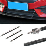 Maxbell Adjustable Front Bumper Lip Splitter Strut Rod Tie Support Bars Universal