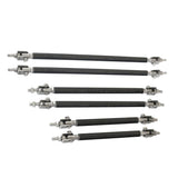 Maxbell Adjustable Front Bumper Lip Splitter Strut Rod Tie Support Bars Universal