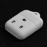 Maxbell 3 Buttons Remote Key Silicone Case Cover For Ford F-150 Mercury Mazda White