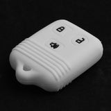 Maxbell 3 Buttons Remote Key Silicone Case Cover For Ford F-150 Mercury Mazda White