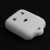 Maxbell 3 Buttons Remote Key Silicone Case Cover For Ford F-150 Mercury Mazda White