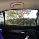 Maxbell 1 Pair Car Rear Side Window Sun Visor Mesh Covers Sunshade UV Protector S