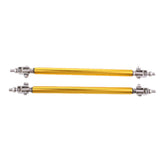 Maxbell 1 Pair Car Adjustable Front Bumper Lip Splitter Rods Support Bar 15CM Gold