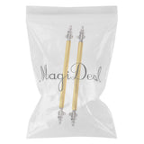 Maxbell 1 Pair Car Adjustable Front Bumper Lip Splitter Rods Support Bar 15CM Gold