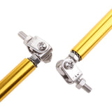 Maxbell 1 Pair Car Adjustable Front Bumper Lip Splitter Rods Support Bar 15CM Gold