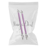 Maxbell 1 Pair Car Adjustable Front Bumper Lip Splitter Rods Support Bar 15CM Purple