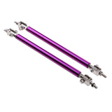Maxbell 1 Pair Car Adjustable Front Bumper Lip Splitter Rods Support Bar 15CM Purple