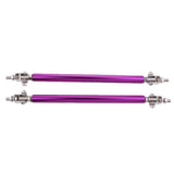 Maxbell 1 Pair Car Adjustable Front Bumper Lip Splitter Rods Support Bar 15CM Purple