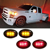 Maxbell 4 Pieces LED Fender Bed Side Marker Lights Set For Ford F350 F450 Smoke Lens