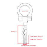 Maxbell Aluminum Front Rear Bumper Racing Tow Hook for Japanese Car Trailer Red