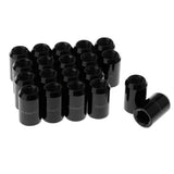 Maxbell 20 Pieces Universal M12x1.5MM Black Wheel Rim Lug Nuts with Removal Tool