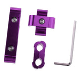 Maxbell Spark Plug Wires Engine Cable Separator Divider 8mm 9mm 10mm Aluminum Purple