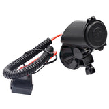 Maxbell 5V 4.2A Dual USB Port Charger with Green LED Ring Light for 22mm Handlebar