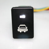 Maxbell Push Switch White LED Headlight Symbol For Toyota Sequoia Highlander 2008-up