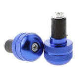 Maxbell Motorcycle Handlebar Hand Grip Bar Ends Plug Slider for Yamaha Blue