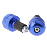 Maxbell Motorcycle Handlebar Hand Grip Bar Ends Plug Slider for Yamaha Blue