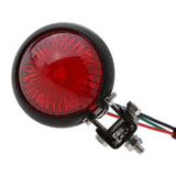 Maxbell Black Motorcycle LED Rear Stop Tail Light for Custom Streefighter Red