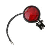 Maxbell Black Motorcycle LED Rear Stop Tail Light for Custom Streefighter Red