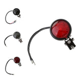 Maxbell Black Motorcycle LED Rear Stop Tail Light for Custom Streefighter Red