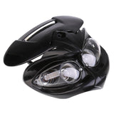 Maxbell Universal 12V Dual Sport Head Light Fairing for Motorcycle Dirt Bike Black