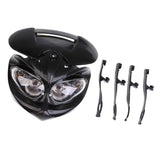 Maxbell Universal 12V Dual Sport Head Light Fairing for Motorcycle Dirt Bike Black